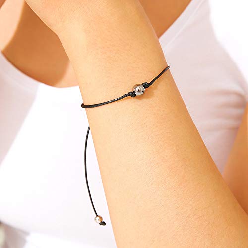 YONYou Pinky Promise Bracelets for Couples Best Friend Long Distance Relationship Matching Friendship Bracelets Adjustable Waterproof Bracelets Anklets4