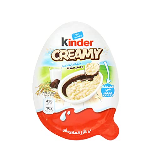 Kinder Chocolate Ferrero Egg Milky And Crunchy With Crispy Rice 95g