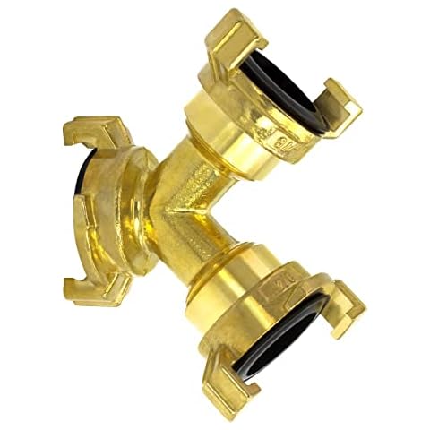 VARIOSAN Geka System 12470 Quick Coupling Y-Splitter Universal Brass Blank Cover