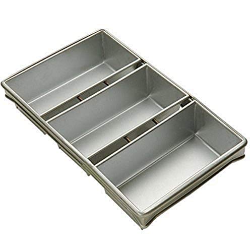 Focus Foodservice (904235) 3 Strap Bread Pan Set Silver, 8 1/2