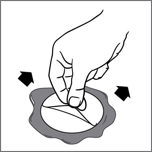 Miniatura 2 de Pegatinas adhesivas para sello de cera, 25 unidades, prefabricadas con cera de sellado real (blanco perla)