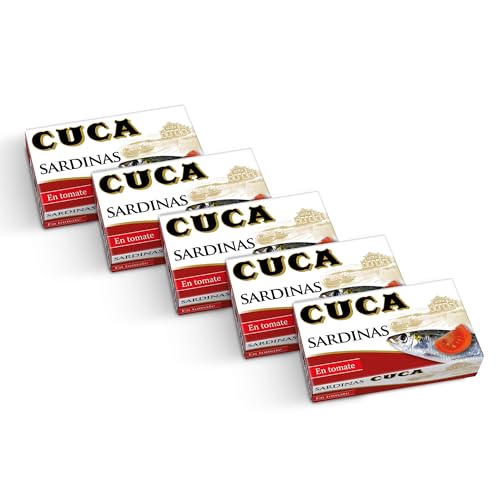 Cuca Sardinas en tomate, Pack 5 latas de 120gr