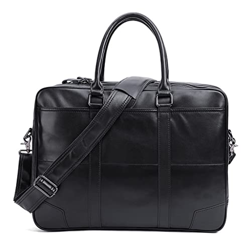 Men's briefcase Business retro men's leather men's bag Computer handbag