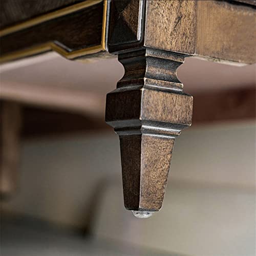 Beistelltisch, rechteckiger Couchtisch, 127 cm, luxuriöser Couchtisch aus Holz mit 4 Schubladen – Bild 8