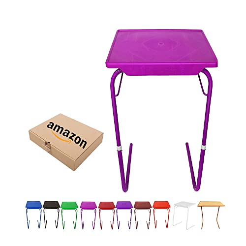Image of SAI PRASEEDA Metal Adjustable Table Mate Laptop Table Kids Table Study Table Utility Table Multi Purpose Table Pink Color Spgppr4