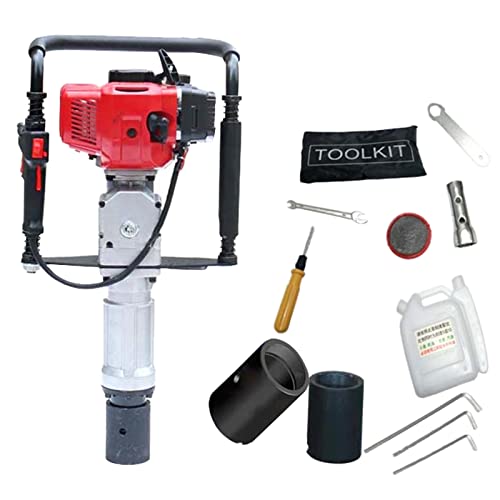 Adima Gasbetriebener T-Post-Driver-Pfahlramme, 2-Takt 52CC Ramme Bohrhammer-Motor Mit 2 Antriebsköpfen, Luftkühlung Einzylinder Stapelstampfer Schieben – Bild 8