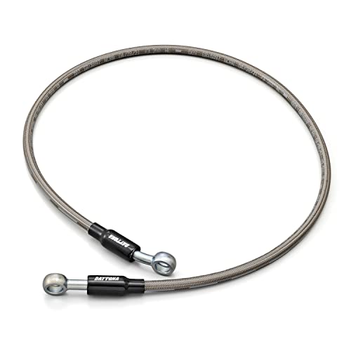 デイトナ(Daytona) ブレーキホース クラッチホース バイク ステンレスメッシュ バンジョーアダプター付き ニチリン ハイスペックライン ひねりなし 800mm 60574のサムネイル