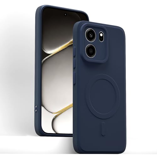 Image of Pikkme Back Cover for OnePlus Nord CE 6 5G Soft Matte Silicone Mag-Safe Design (Mag-Safe Not Support) Camera Protection | Slim Fit Bumper Cover (Blue)