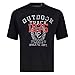 Produktbild ADAMO Schwarzes Herren Kurzarmshirt Serie Outdoor Track Bedruckt Comfort FIT Übergröpen bis 12XL, Größe:3XL