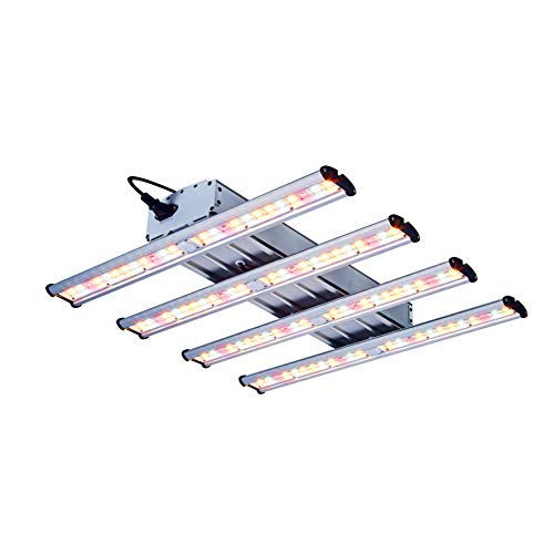 TopoGrow New Tech Hydroponic 1200W LED Grow Light Kit Full Spectrum with 4