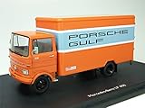 Nécessite des piles: Non Schuco - SCHU03524 - Véhicule Miniature - Fourgonnette - Mercedes - Benz LP 608 - Porsche Gulf - Echelle 1 / 43