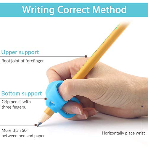Firesara F300022 Pencil Grips, Original Breakthrough Assorted Writing Aid Grip Trainer Posture Correction Finger Grip For Kids Preschoolers Children Adults Special Needs thumb #4