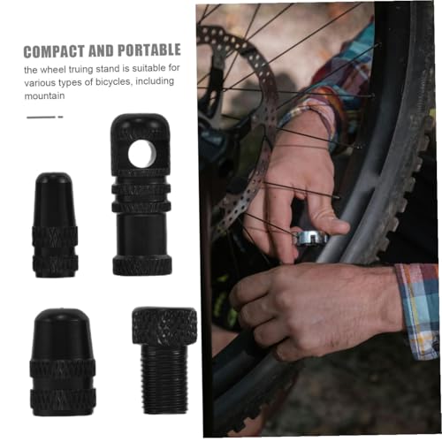 Cubiertas de válvula y adaptador para bicicleta 10 uds miniatura 3