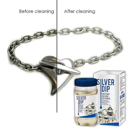 Silver Dip – Fast-Acting Silver Cleaner for Home & Kitchen Use | Instantly Restores Shine Without Fading or Damage (Silver Dip)