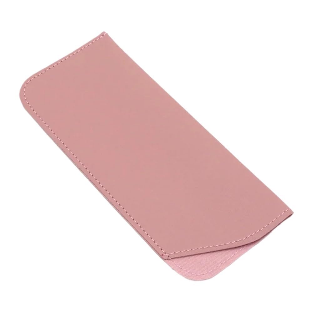 2/3/5 custodie protettive in pelle PU per occhiali da sole e occhiali da vista (rosa, 5 pezzi), rosa, Taglia unica