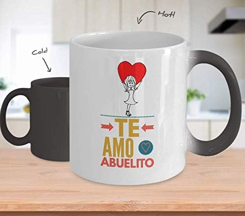 Miniatura 2 de Regalo para abuelo | Taza de Cafe para abuelito | Perfecto regalo para tu abuelo y padrinos | Vaso con afirmaciones positivas, personalizadas,