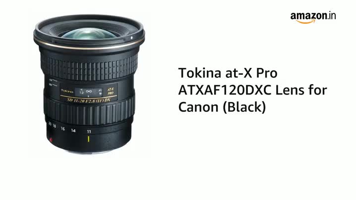 Kenko Tokina ATX 11-20mm Canon EF Wide-Angle Lens, Black Kenko Tokina ATX 11-20mm Canon EF Wide-Angle Lens, Black