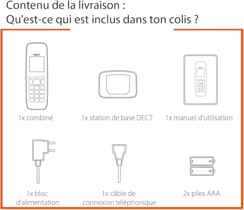 Gigaset CL660 Solo - Téléphone Fixe sans Fil - Gris Anthracite [Version Française]