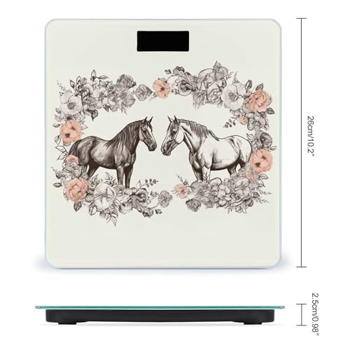 Báscula digital de peso corporal con plataforma de vidrio templado miniatura 2