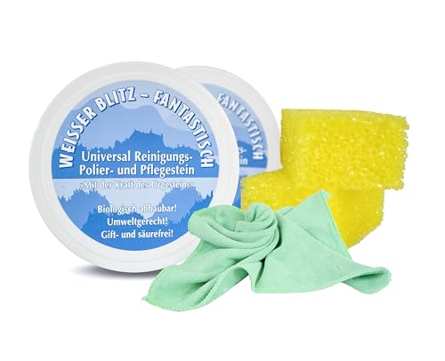 vom Pullach Hof 2 Stück Weisser Blitz Putzstein Universal Reinigung Polier...