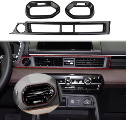 Carbon Fiber Dashboard Side Air Vent Ac Outlet Cover Trim Fo | Cuotas Sin Interés - Foto 2