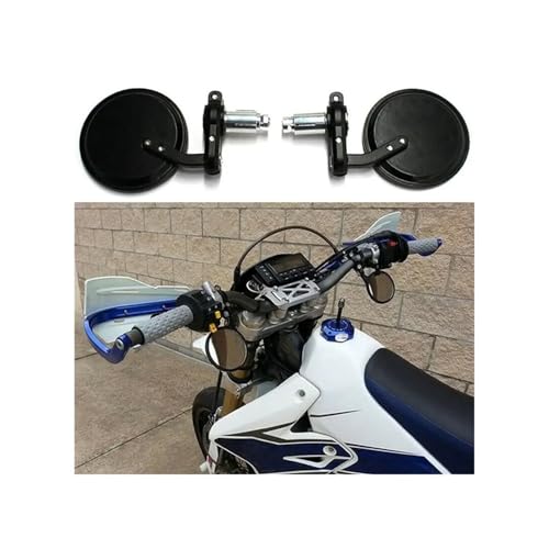 Espejos retrovisores de moto ajustables y redondos para scooter
