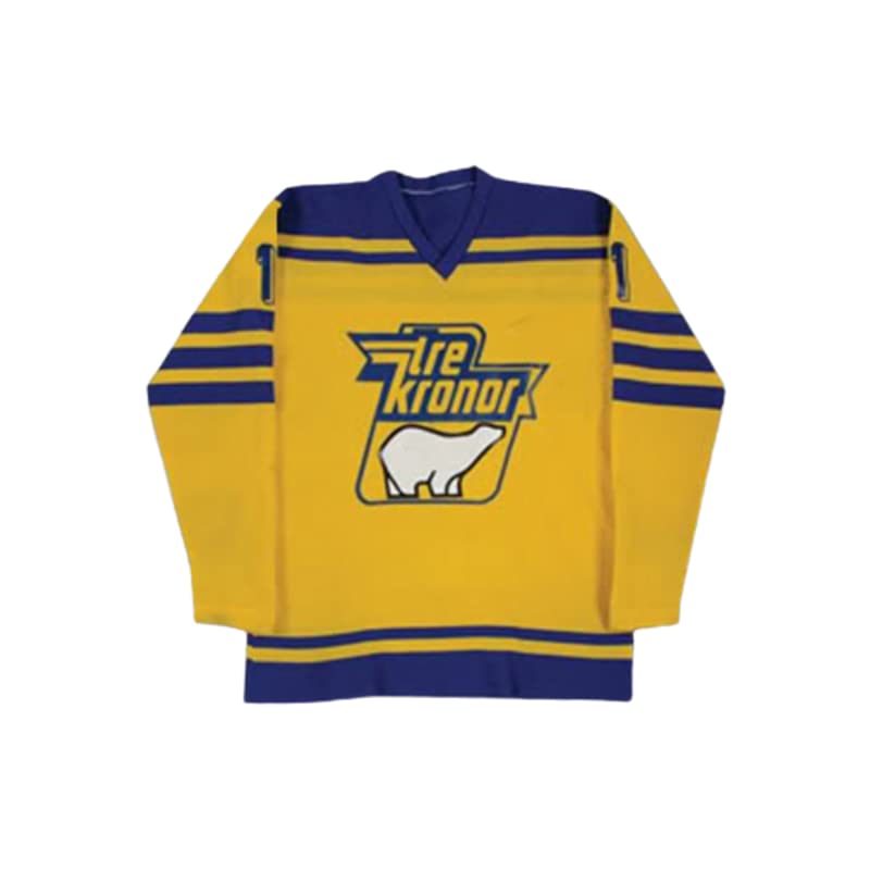 Team Sweden Hockey Jersey Sewn Sitched Any Name Any Number Yellow Blue