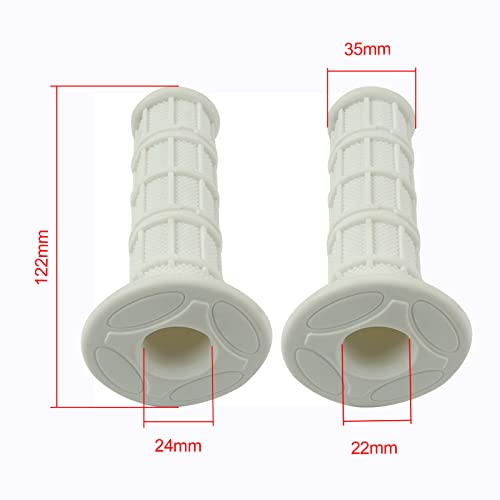 Image of FLYPIG Universal 22mm 7 /8 inch Motorcycle Handlebar Grips Bike Grips Non Slip Rubber Hand Grips for Honda Yamaha Suzuki Kawasaki KLX CRF YZF XR Polaris Arctic Cat Off Road Dirt Bike Handle Grips