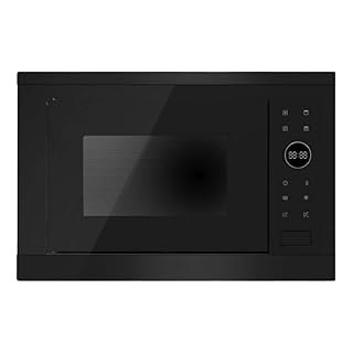 SIA BICM25BL Black 25L Integrated Built in 900W Digital Microwave Oven with Grill, Digital Timer Display, Child Safety Lock