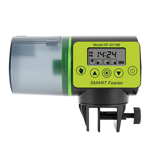 cicianco LCD Acuario Acuático Pescado Comedero automático con función de Temporizador alimentador