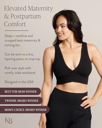 Kindred Bravely Sublime Nursing & Maternity Plunge Bra Crop Top for Breastfeeding3