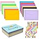 LPAMABA 14 Farben 70 Stück Mini Umschläge Bunt Mini Briefumschläge11,5x8,2cm mini Kuvert Kleine Umschläge für Einladungskarten Hochzeit Geburtstag Geschenkkarte mit 3 Blatt Aufkleber