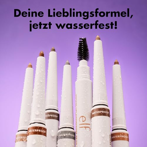 e.l.f. Instant Lift Waterproof Brow Pencil, Langanhaltender Augenbrauenstift Zur Pflege & Formung Der Augenbrauen, Vegan & Tierversuchsfrei, Neutral Brown