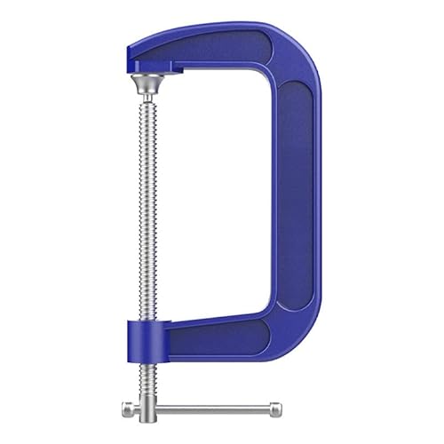 EasyByMall Pince de travail du bois robuste, prise en main rapide multi-angle épaisse avec tige filetée traitée thermiquement, fer ductile résistant à la rouille et alliage d'acier pour un serrage sûr