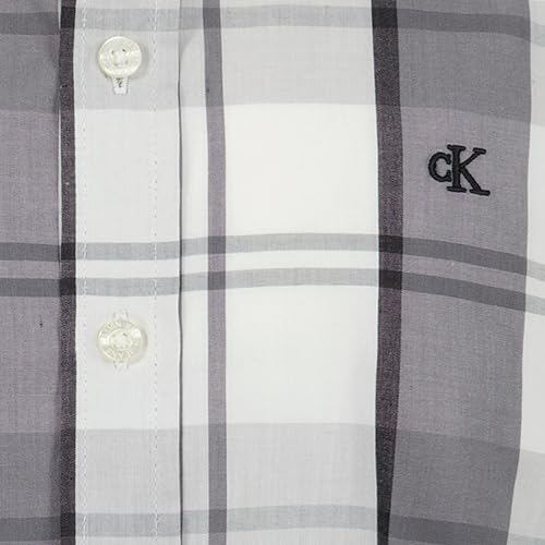 Image of Calvin Klein Boys Long Sleeve Woven Button-Down Shirt