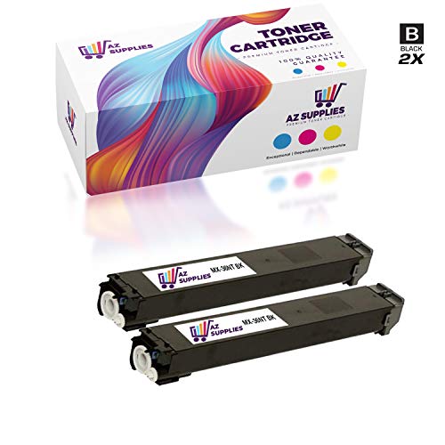 AZ Compatible Toner Cartridge Replacement for Sharp MX-36NT (MX-36NTBA) use in MX-2610N MX-2615N MX-3110N MX-3115N MX-3610N (Black, 2-Pack)