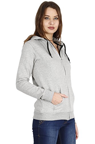 Image of Ideation Women's Cotton Full Zipper Sweatshirt Hoodies with Kangaroo Pocket