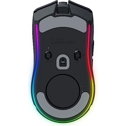 Cobra Pro - Mouse da gioco wireless personalizzabile Chroma RGB (10 controlli personalizzabili, illuminazione cromatica a 11 zone, sensore ottico Focus Pro 30K, HyperSpeed Wireless) Nero - Mouse gaming - Immagine 11