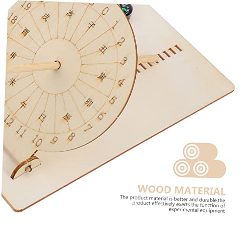 Reloj de sol educativo para aprender astronomía en el jardín con proyectos de madera DIY 6
