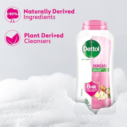 Dettol Body Wash and Shower Gel for Women and Men, Nourish -250ml each | Soap -Free Bodywash | 8h Moisturization - Image 6