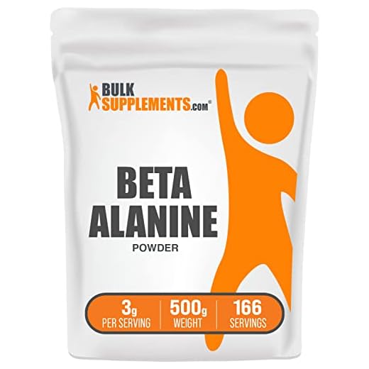 BulkSupplements.com Beta Alanine Powder - Beta Alanine Supplement, Beta Alanine Pre Workout, Beta Alanine 3000mg - Unflavored & Gluten Free, 3g per Serving, 500g (1.1 lbs) (Pack of 1)