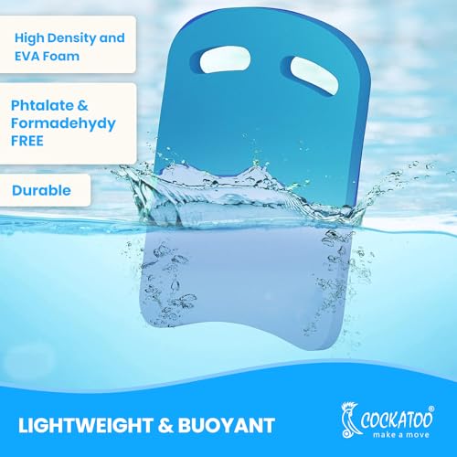 Cockatoo KB100 Kick Board for Swimming, Sports Swimming Floats for Adults,Kids & Beginners, Swimming Float Pad with All Holding Angles Kickboard