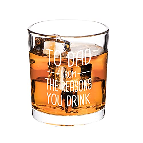 To Dad From The Reasons You Drink Whiskey Glass, Funny ...