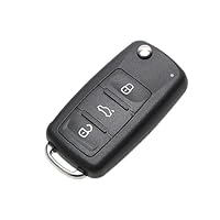 Ersatz-Klapp-Autoschlüsselgehäuse Funkschlüssel Schlüssel für VW Golf Mk6 T1guan Polo Passat CC SEAT Skoda Octavia 3Taste