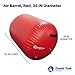 Tumbl Trak Air Barrel, Commercial Grade Air Roller for Gymnastics and Cheerleading, Red, 36In Diameter