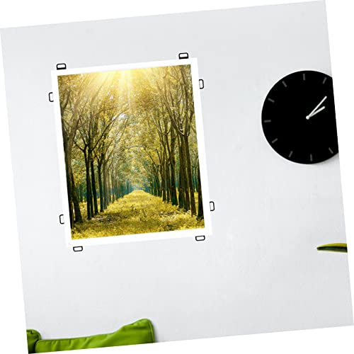 Image of 100pcs L-Shaped Picture Hangers Metal Frame Hanging Hardware for Pictures