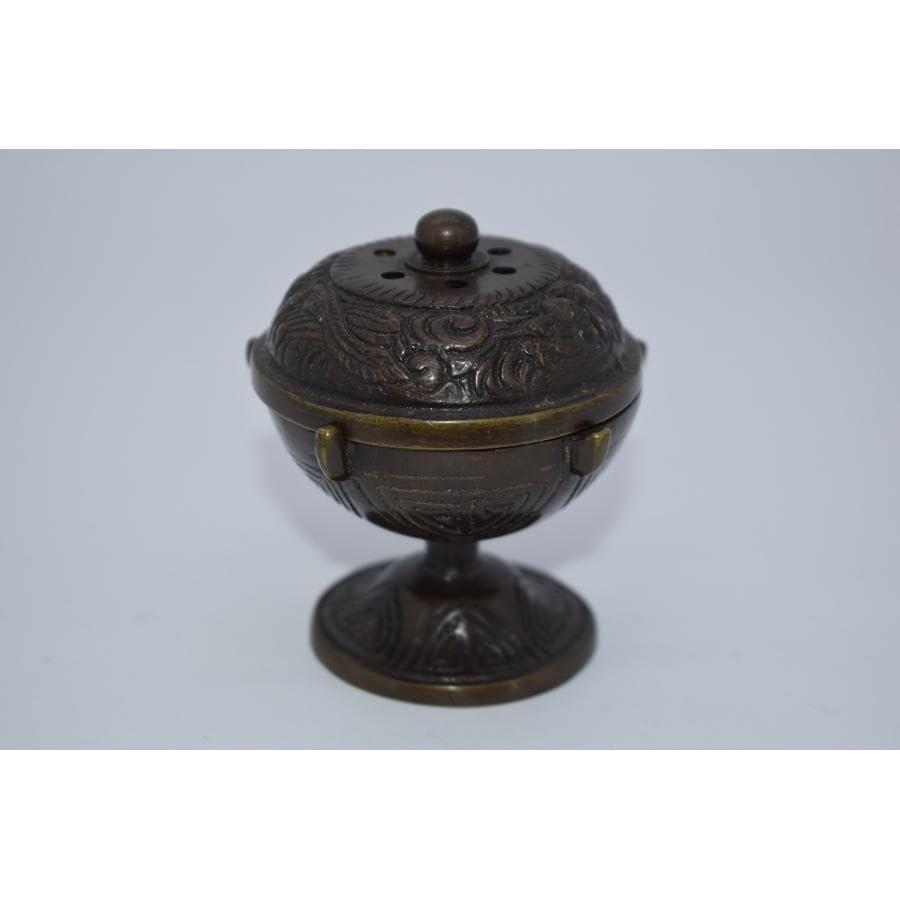 Amazon.co.jp: 茶道具 唐銅 火舎 蓋置 七種蓋置の内 茶道 t ms20-0014