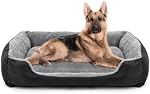 DogBaby Dog Bed, Orthopedic Dog Beds for Medium Large Dogs, Washable Dog Bed Comfortable and Breathable Dog Bed Medium, Soft Cotton Large Dog Couch Pet Bed with Sides