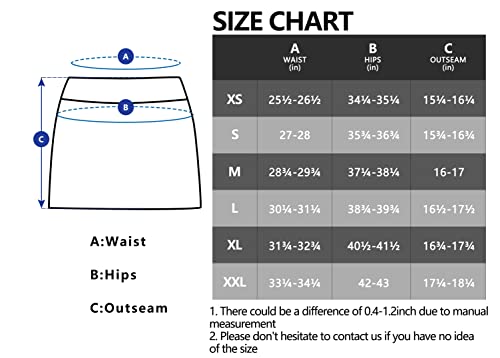 Little Donkey Andy Women's Wrap Skorts Skirts With Pocket For Woman Girls High Waisted Aesthetic Running Sports Yoga Tennis Shorts Black L #TOP6