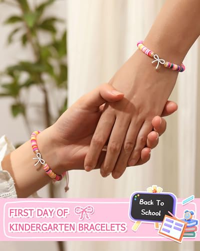 PINKDODO Bows Bracelet for 2 First Day of Kindergarten Bracelet Gifts for Girls2